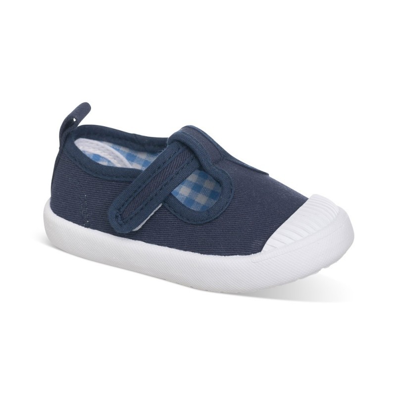 Chetto Lona Azul Con Velcro Básica Versátil Y Cómoda Ideal Para Combinar Con Todo Y Disfrutar Los Días De Verano