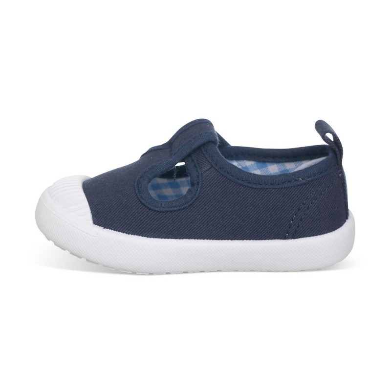 Chetto Lona Azul Con Velcro Básica Versátil Y Cómoda Ideal Para Combinar Con Todo Y Disfrutar Los Días De Verano