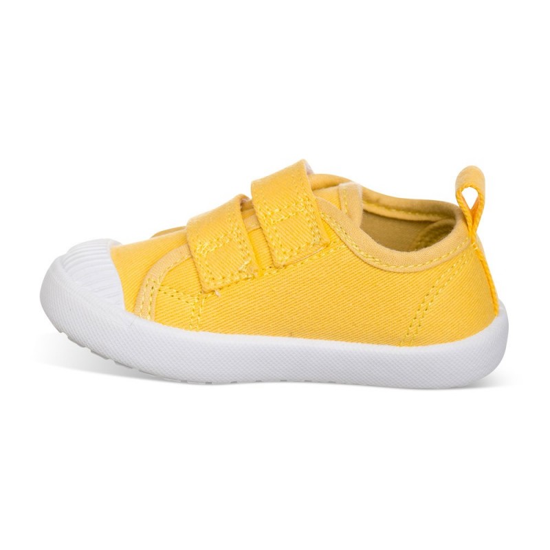 Chetto Lona Color Amarillo Fácil De Combinar Con Dos Velcros Puntera De Goma Y Gran Flexibilidad