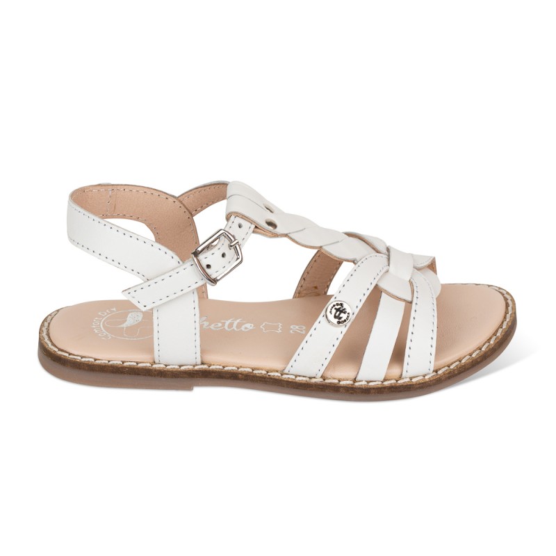 Chetto Sandalia Classic Piel Natural. Hebilla/Trenza