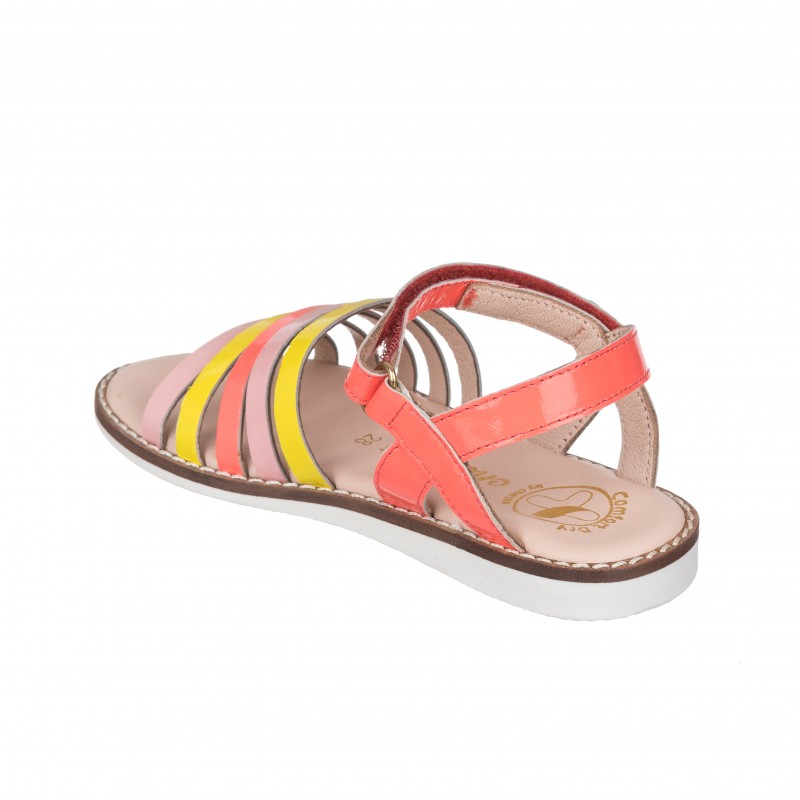 Chetto Sandalia En Piel Para Niña Con Cierre Velcro Para Fácil Ajuste