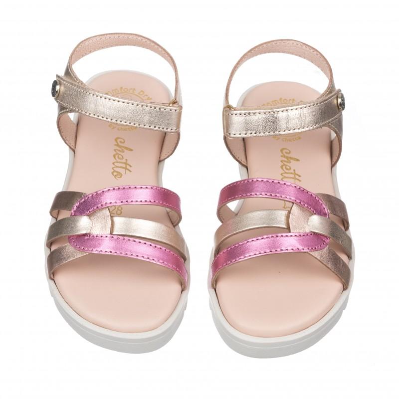 Chetto Sandalia Toda En Piel Con Suela Hiper Flexible