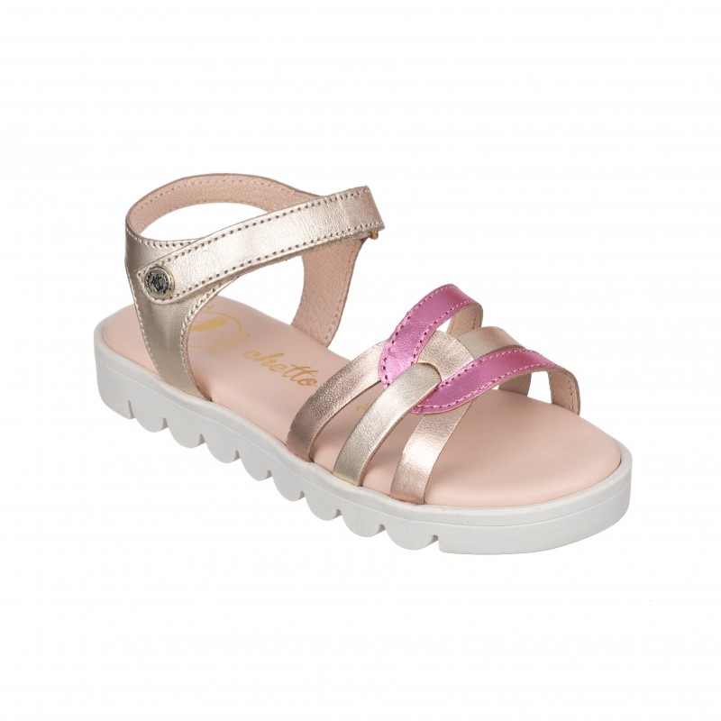 Chetto Sandalia Toda En Piel Con Suela Hiper Flexible