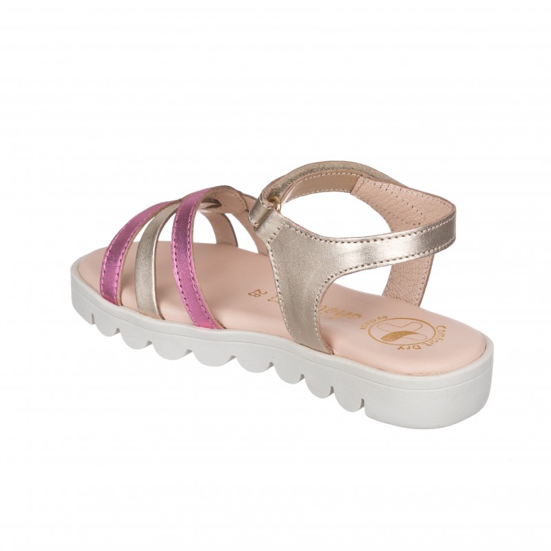 Chetto Sandalia Toda En Piel Con Suela Hiper Flexible