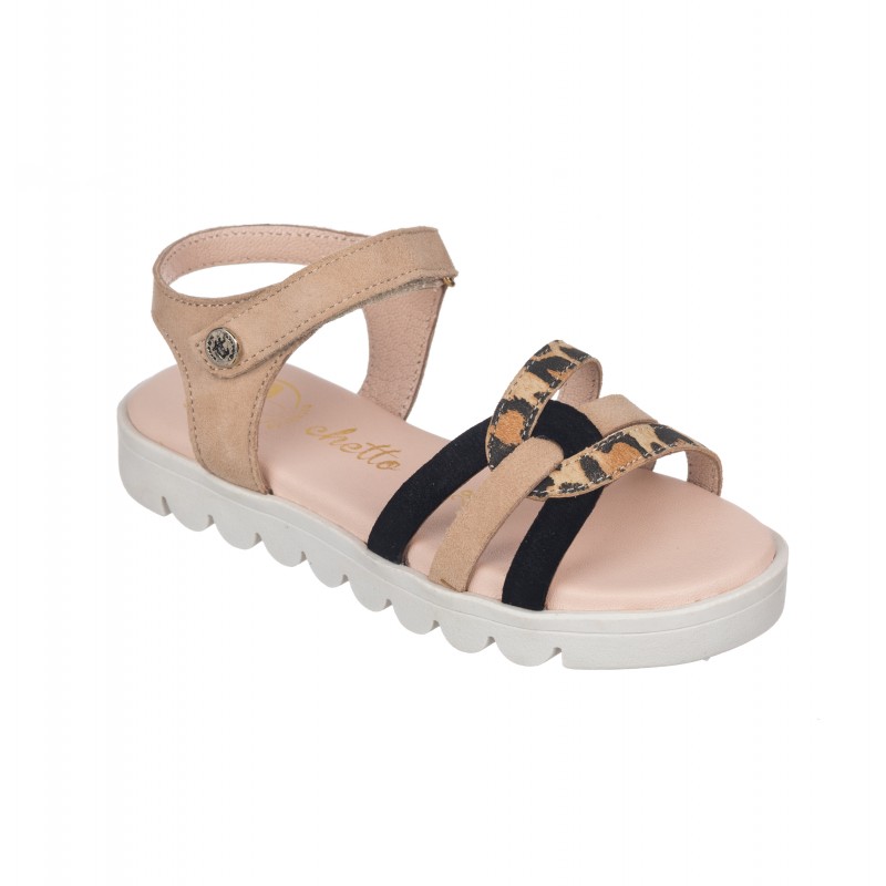 Chetto Sandalia Toda En Piel Con Suela Hiper Flexible