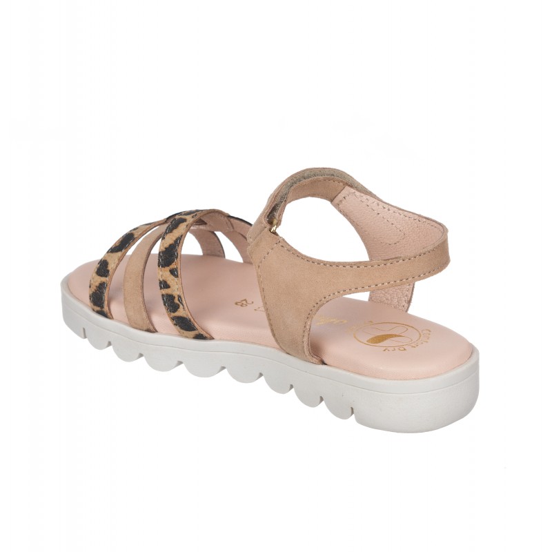 Chetto Sandalia Toda En Piel Con Suela Hiper Flexible