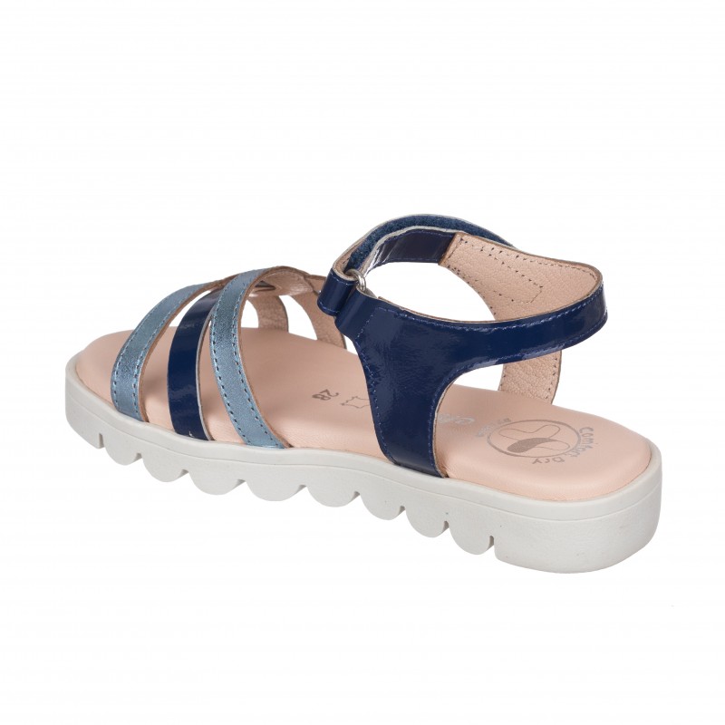 Chetto Sandalia Toda En Piel Con Suela Hiper Flexible