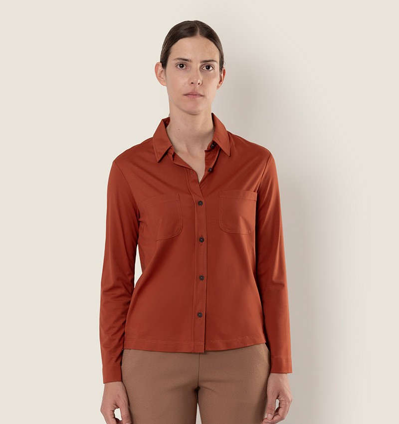 Chie Mihara CAMISA BASEL MARRON