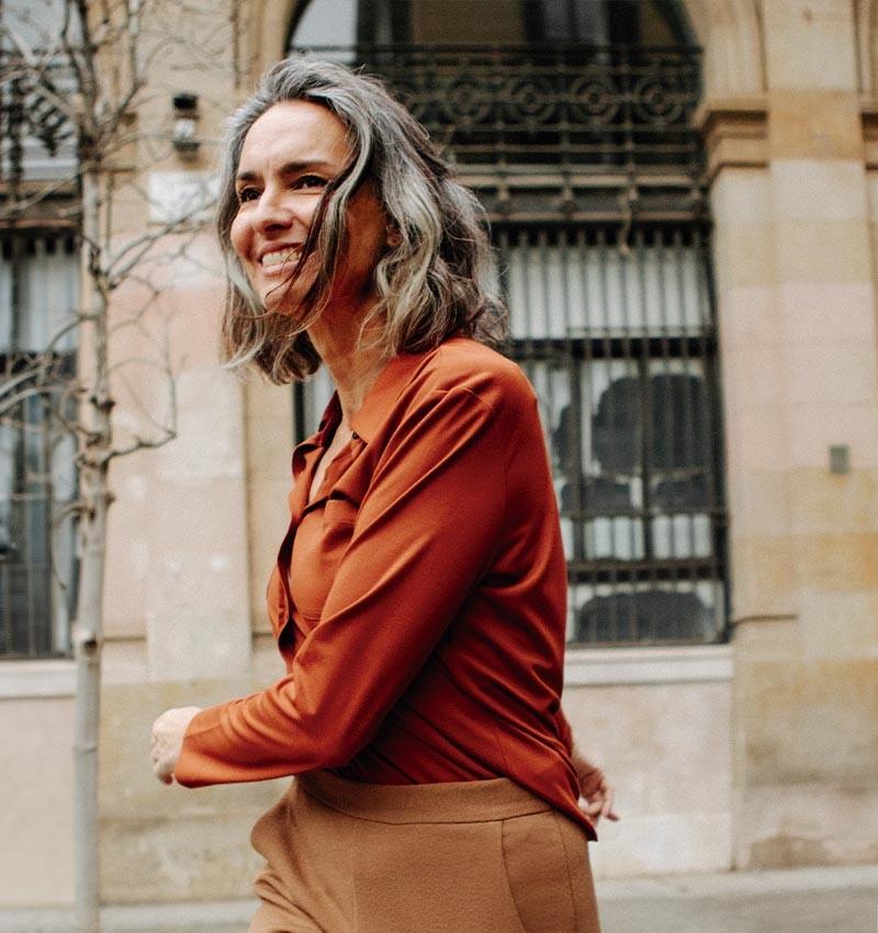 Chie mihara CAMISA BASEL MARRON