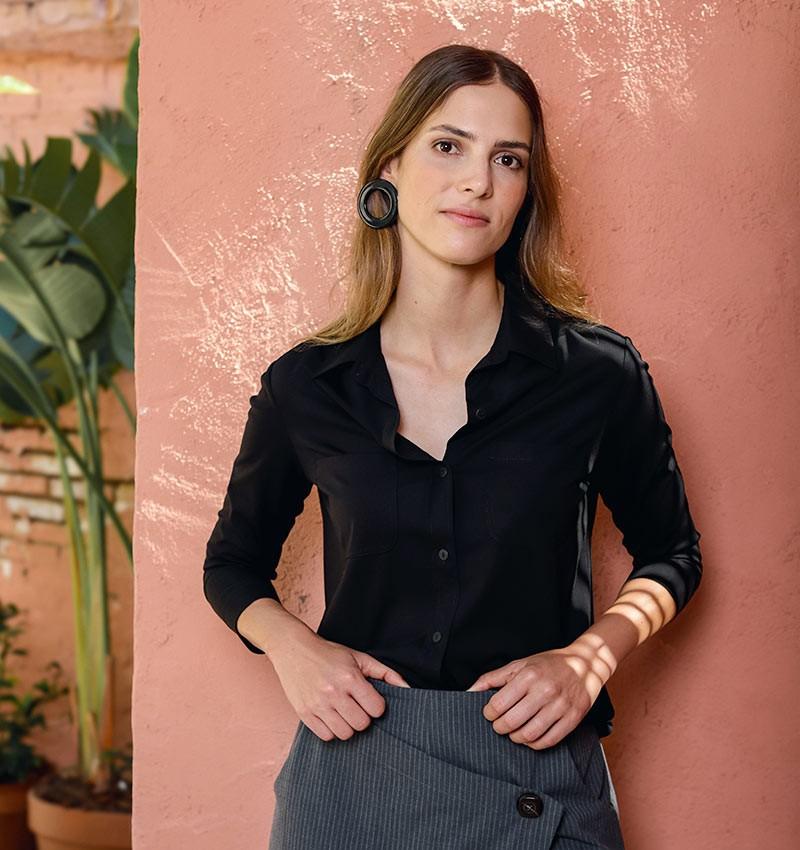 Chie Mihara CAMISA BASEL NEGRO