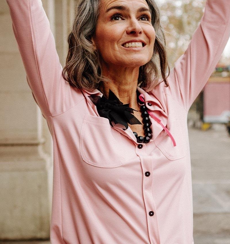 Chie mihara CAMISA BASEL ROSA