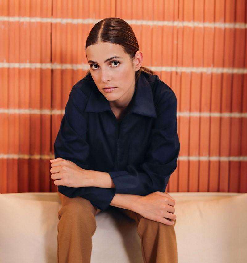 Chie mihara CAMISA BLANCHE AZUL MARINO