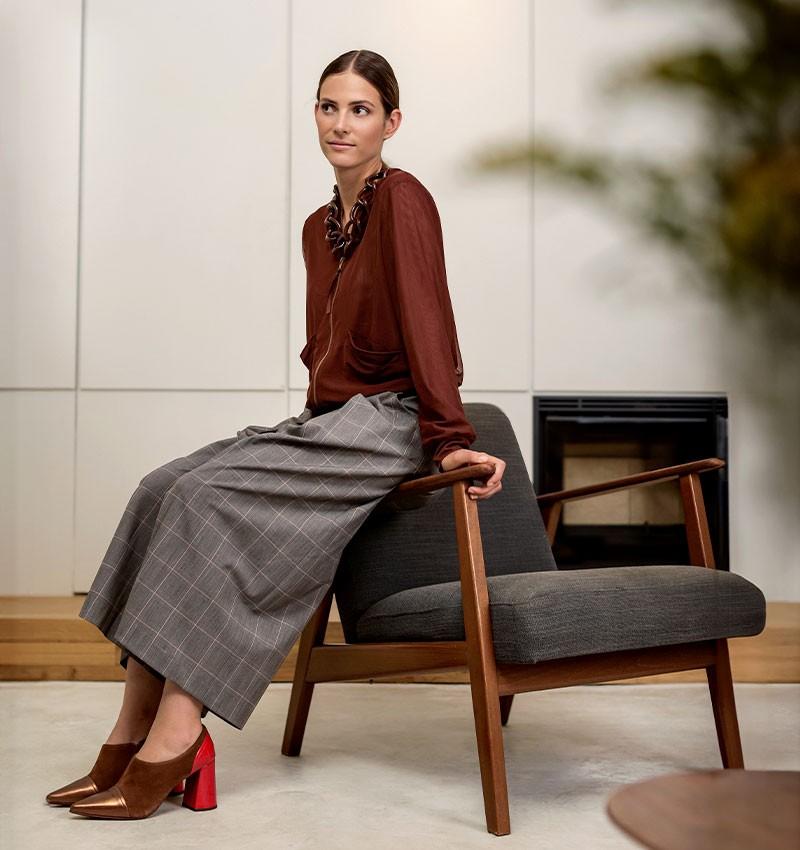 Chie Mihara CARDIGAN CHEVI MARRON