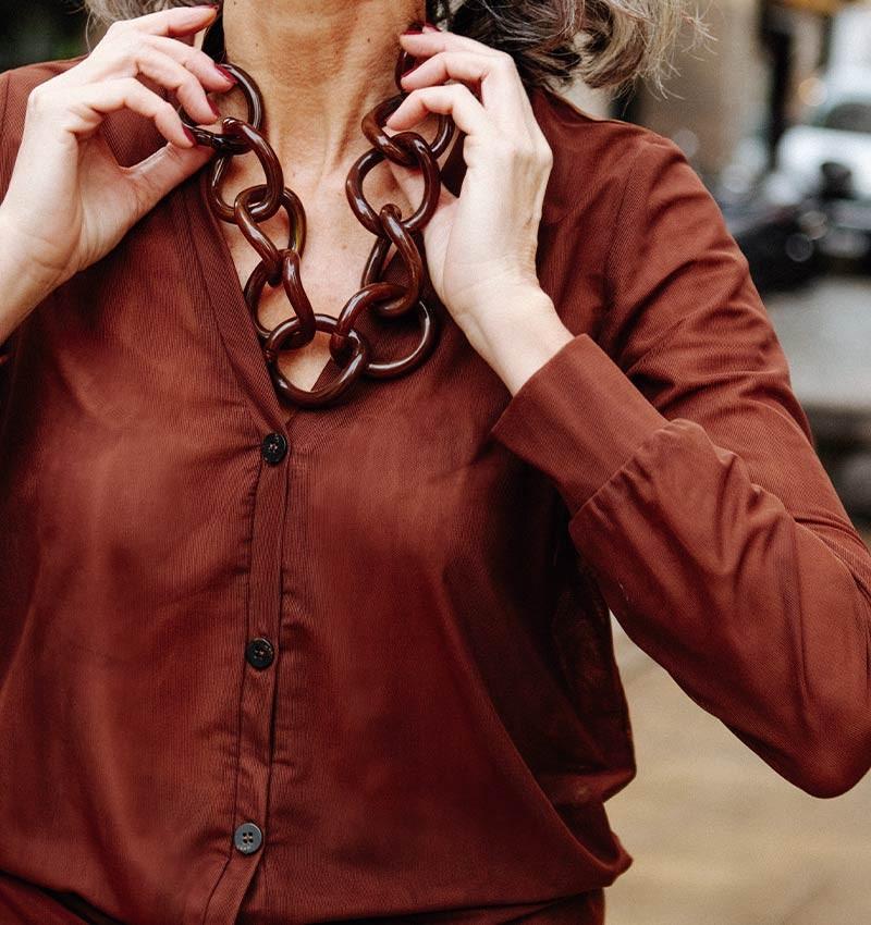 Chie mihara CARDIGAN CHILL MARRON