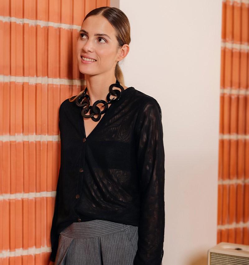 Chie Mihara CARDIGAN CHILL NEGRO