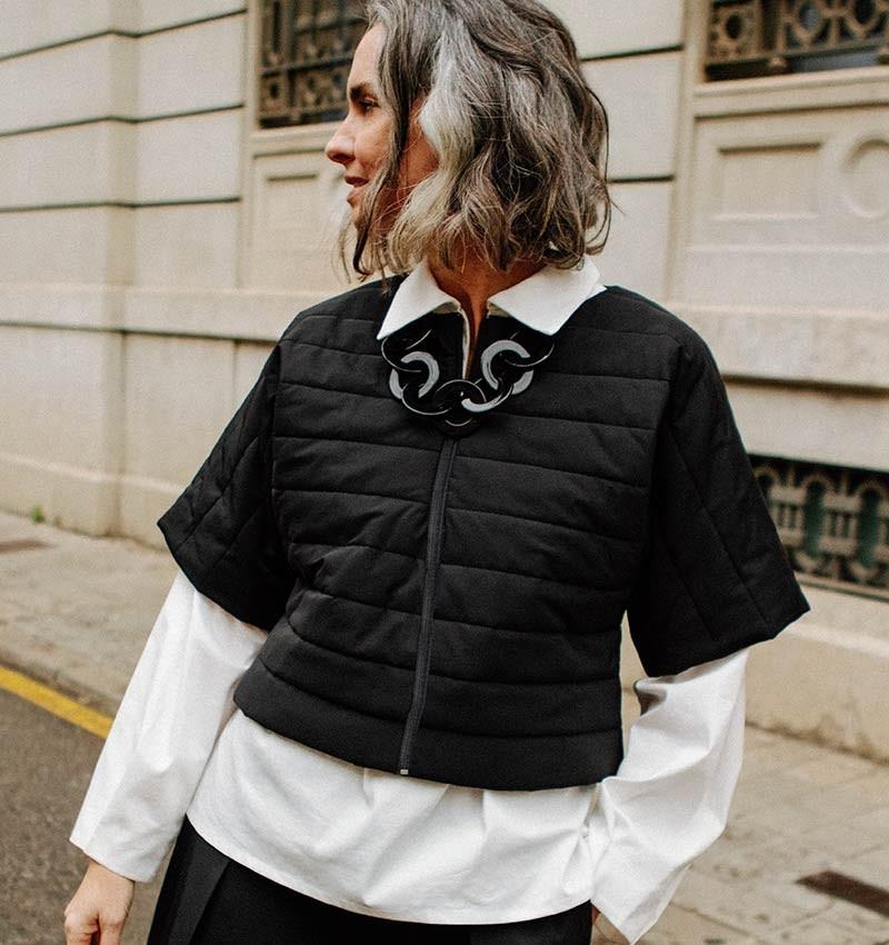 Chie mihara CHALECO VEGA NEGRO