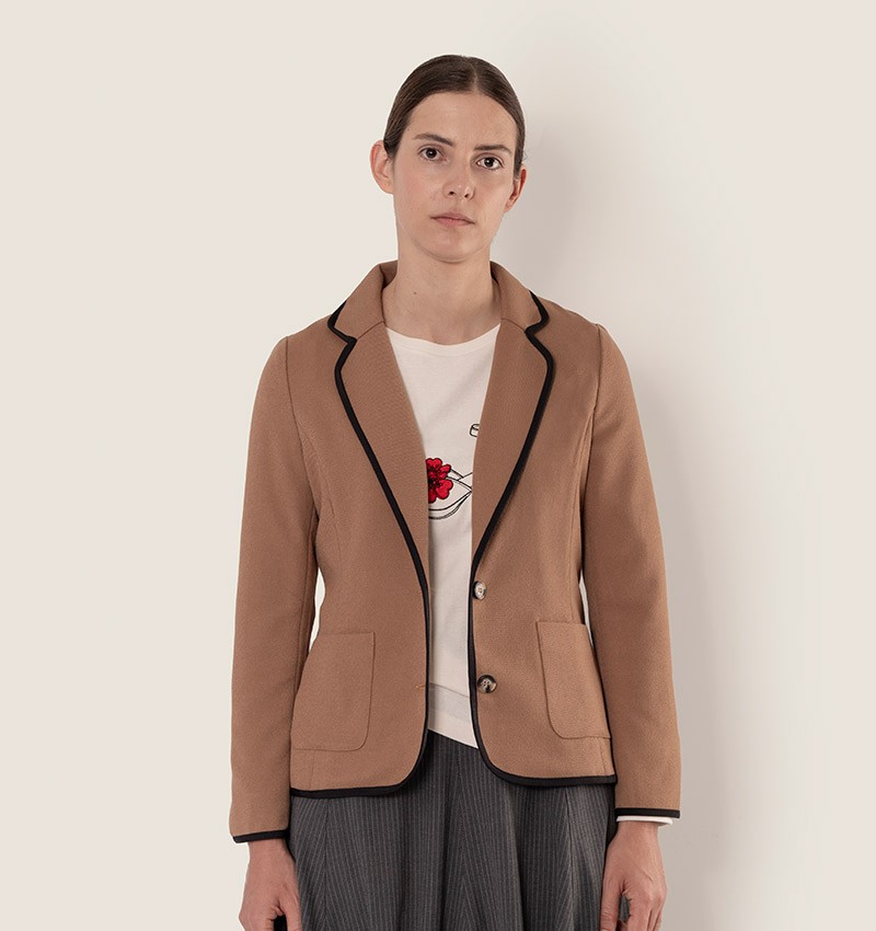 Chie Mihara CHAQUETA CADEL MARRON