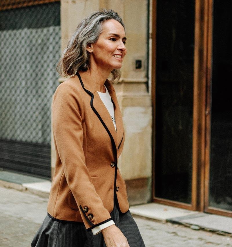 Chie mihara CHAQUETA CADEL MARRON