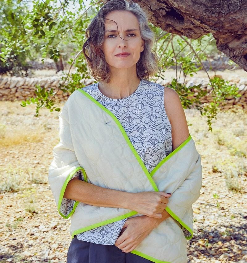 Chie mihara CHAQUETA CAELI MARRON CLARO