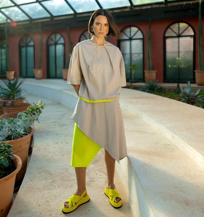 Chie mihara FALDA FEBE MARRON CLARO