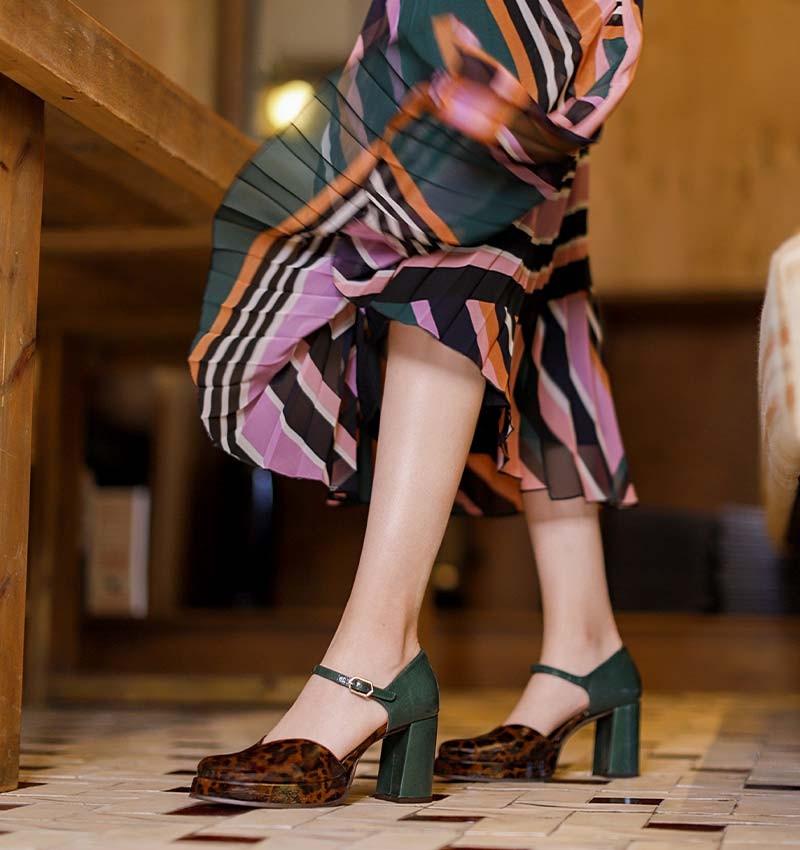 Chie mihara FASI BROWN GREEN