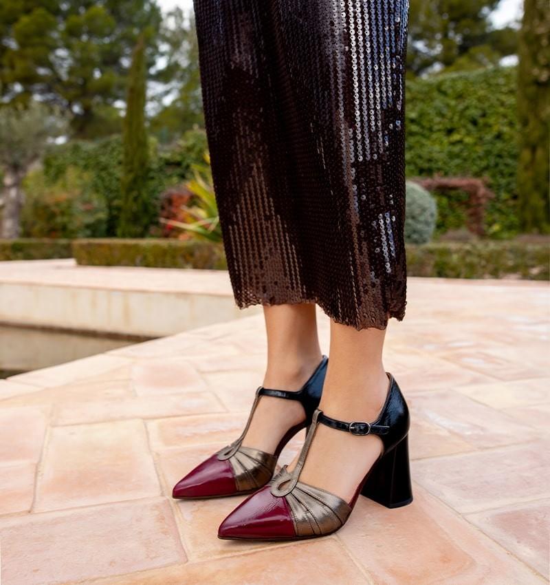 Chie mihara LOMERA GRAPE AND BLACK