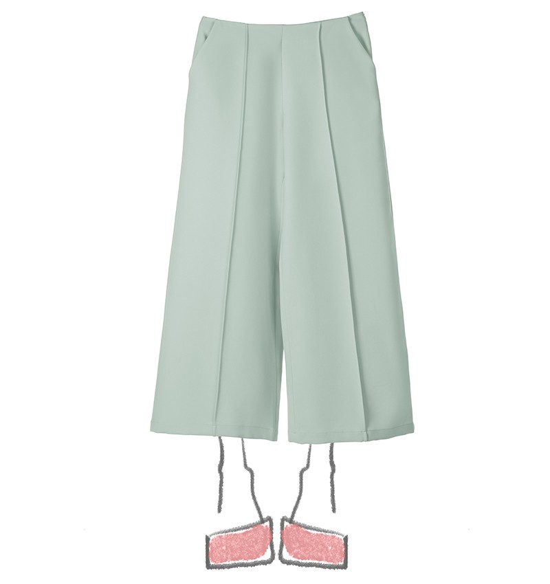 Chie Mihara PANTALON BIBA AZUL CLARO