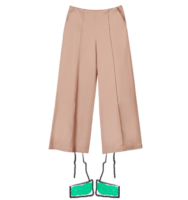 Chie Mihara PANTALON BIBA MARRON CLARO