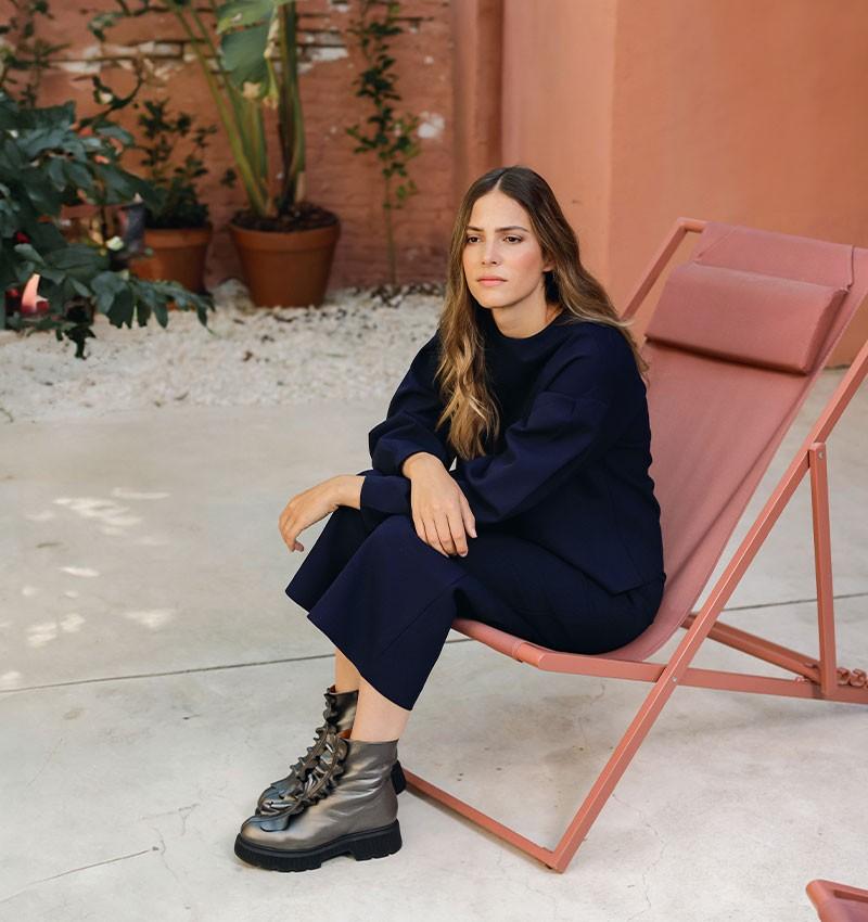 Chie Mihara PANTALON PAMINA AZUL MARINO