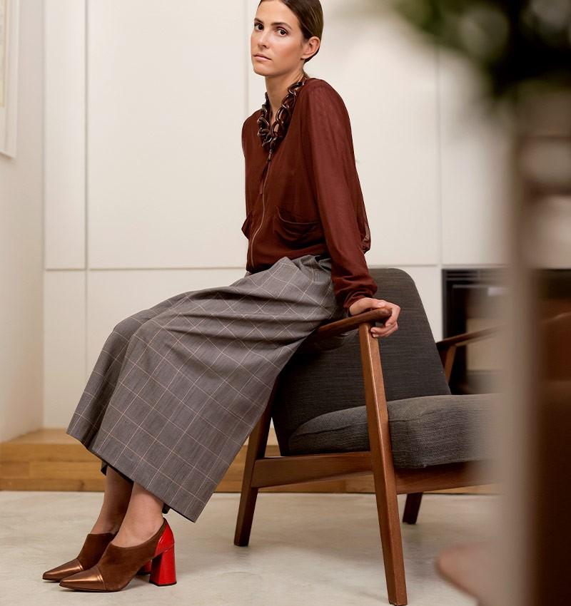 Chie Mihara PANTALON PASHA CUADROS