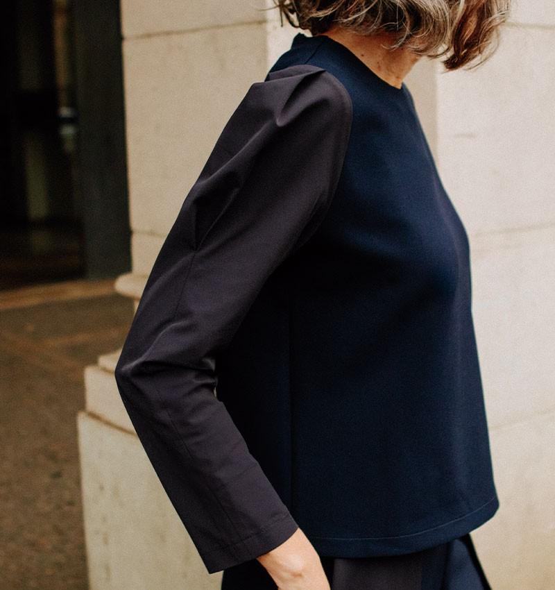 Chie Mihara TOP BARLO AZUL MARINO