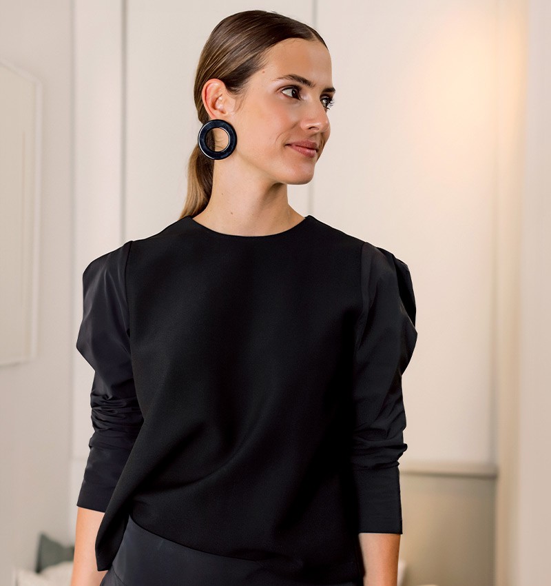 Chie Mihara TOP BARLO NEGRO