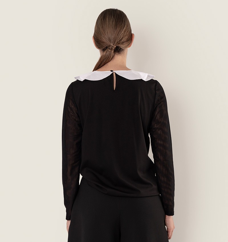 Chie Mihara TOP BILONGA BLANCO Y NEGRO