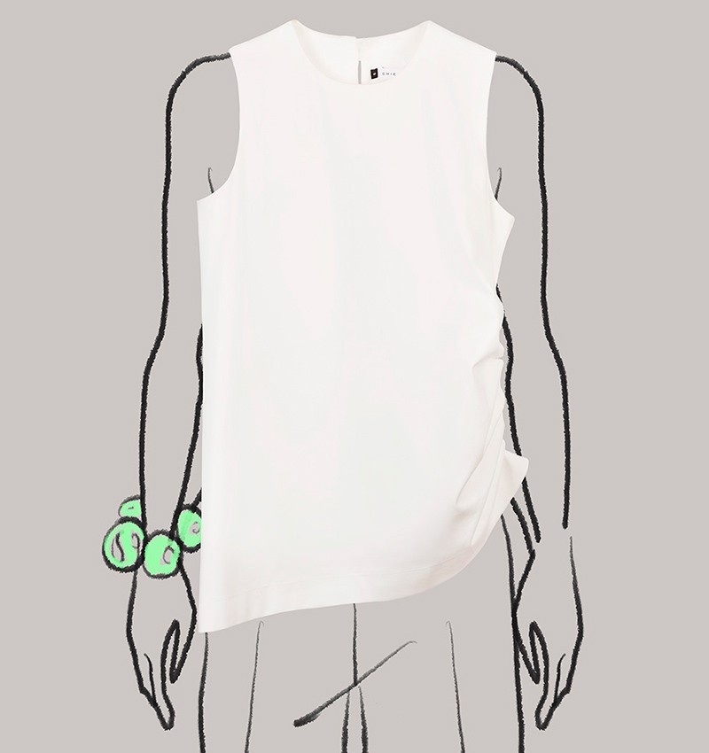 Chie Mihara TOP LARA BLANCO