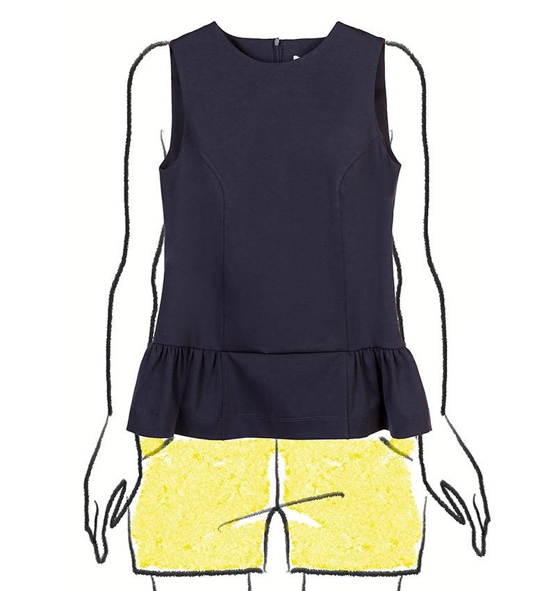 Chie Mihara TOP LAVINIA AZUL MARINO