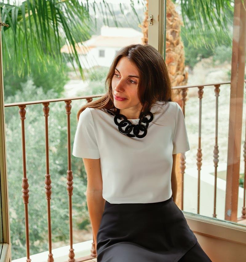 Chie Mihara TOP LUMI BLANCO