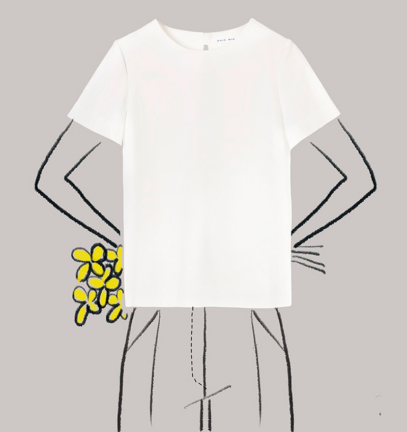 Chie Mihara TOP LUMI BLANCO