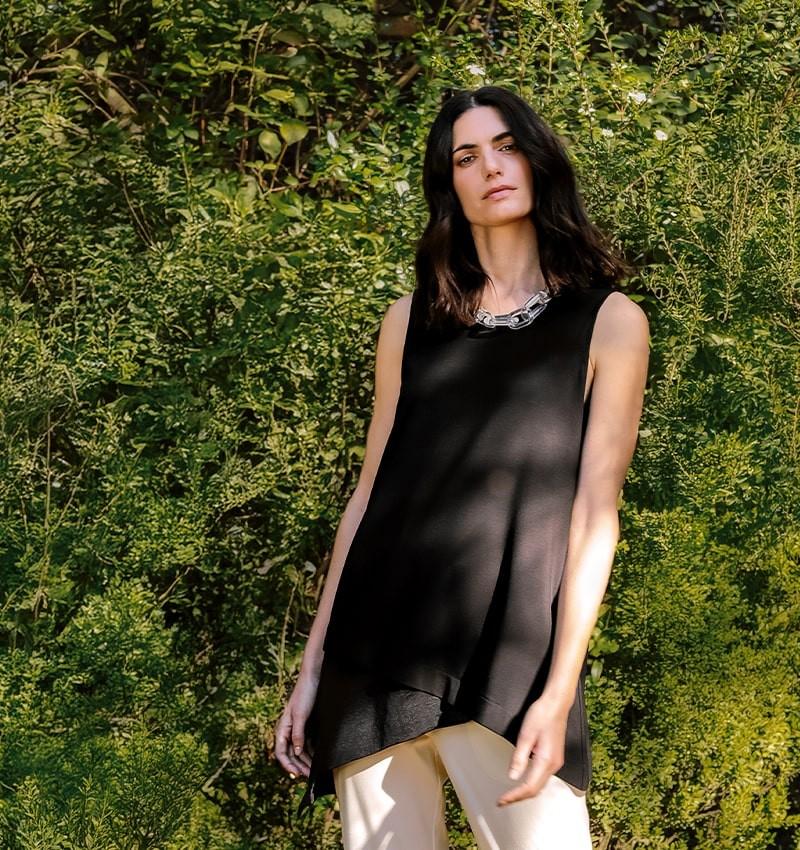 Chie mihara TOP TOYA NEGRO