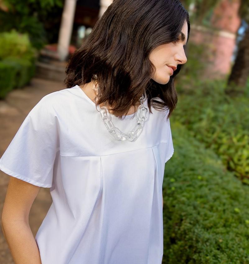 Chie mihara TOP TURA BLANCO