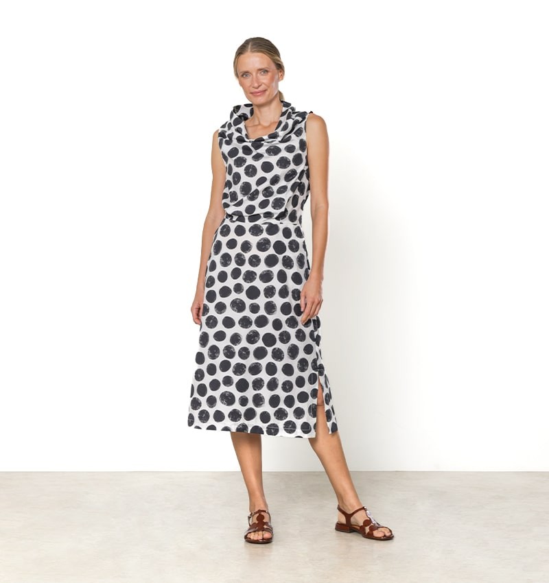 Chie Mihara VESTIDO DAVITA BLANCO Y NEGRO