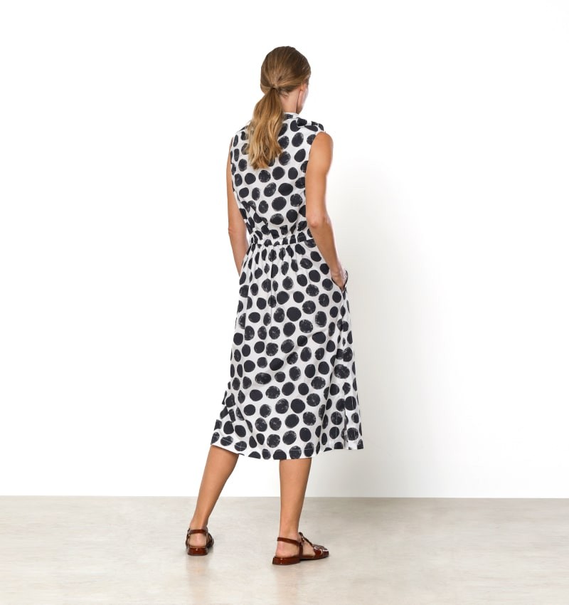 Chie Mihara VESTIDO DAVITA BLANCO Y NEGRO