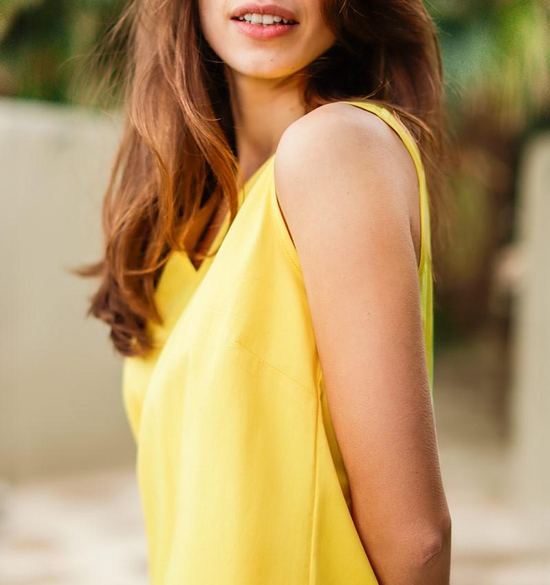 Chie Mihara VESTIDO DEMI AMARILLO