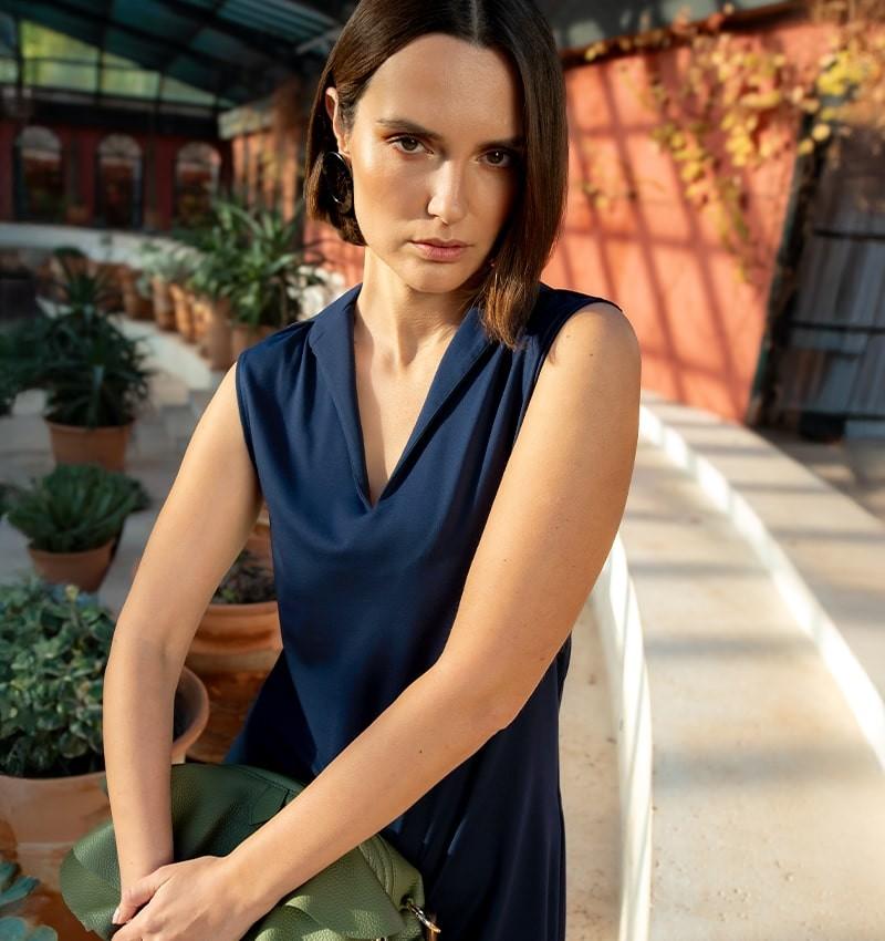 Chie Mihara VESTIDO DERINA AZUL MARINO