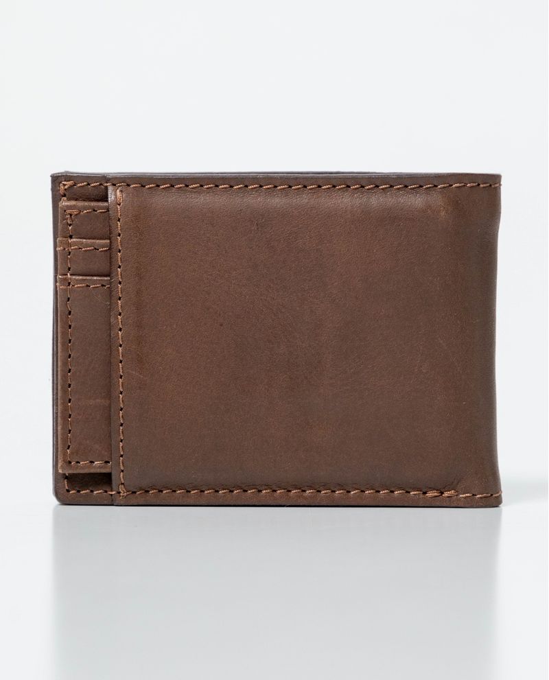 Chevignon Billetera En Cuero Formato Horizontal Dos Alas Con Portadocumentos Para Hombre