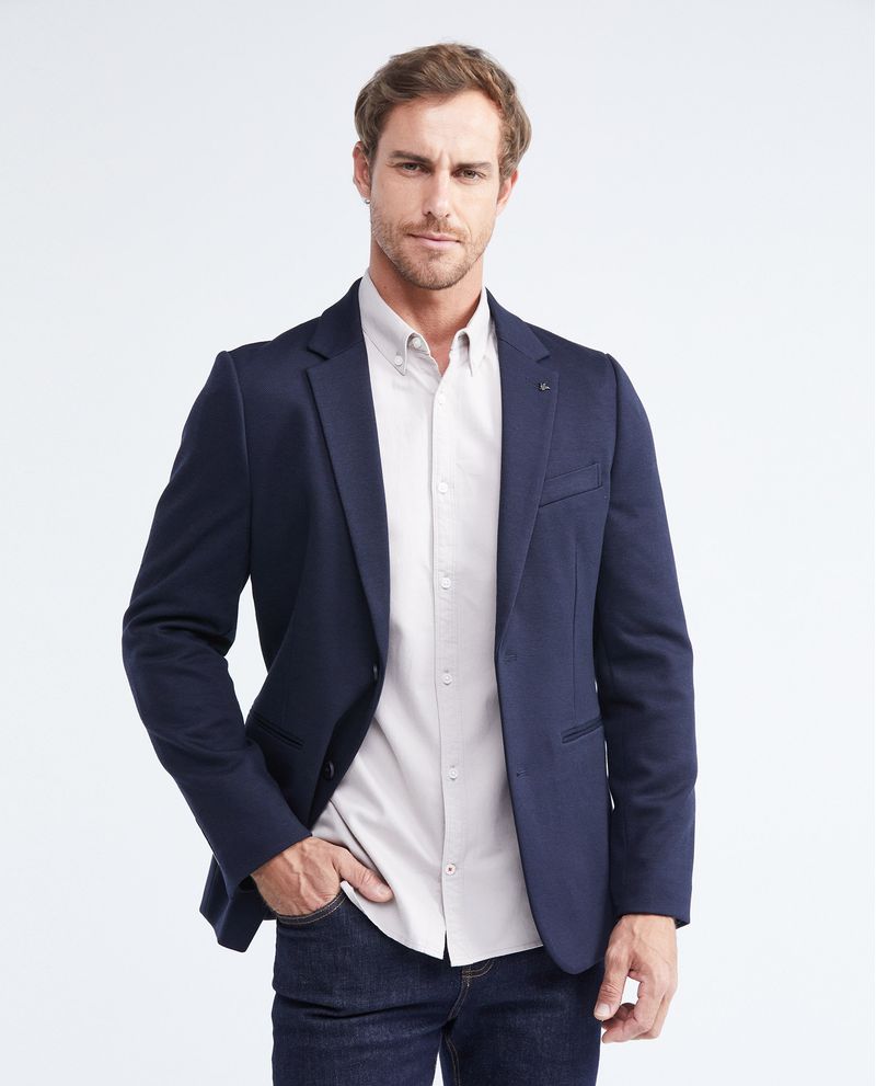Chevignon Blazer en Tejido de Punto con Bolsillos Funcionales para Hombre