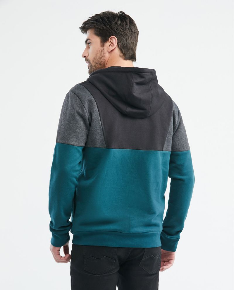 Chevignon Buzo De Hombre Abierto Con Capucha - TOGS Bloques De Color Efecto Jaspeado