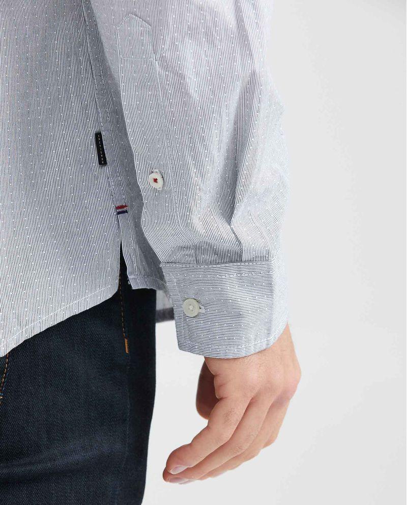 Chevignon Camisa Classic Fit Manga Larga Con Estampado De Rayas Para Hombre
