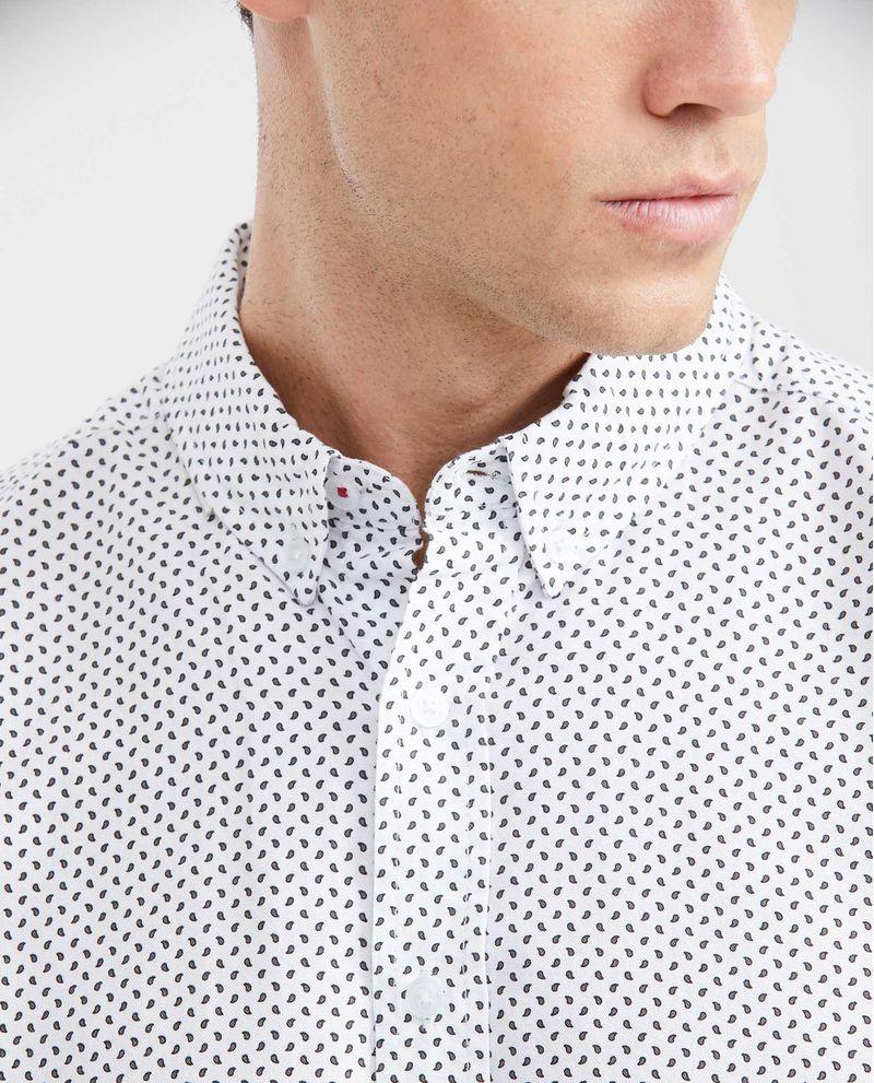 Chevignon Camisa Classic Fit Manga Larga Con Estampado Mini Print Para Hombre