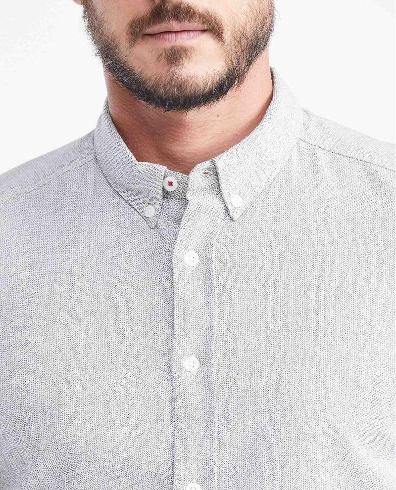 Chevignon Camisa Classic Fit Manga Larga En Algodón Con Efecto Jaspeado Para Hombre