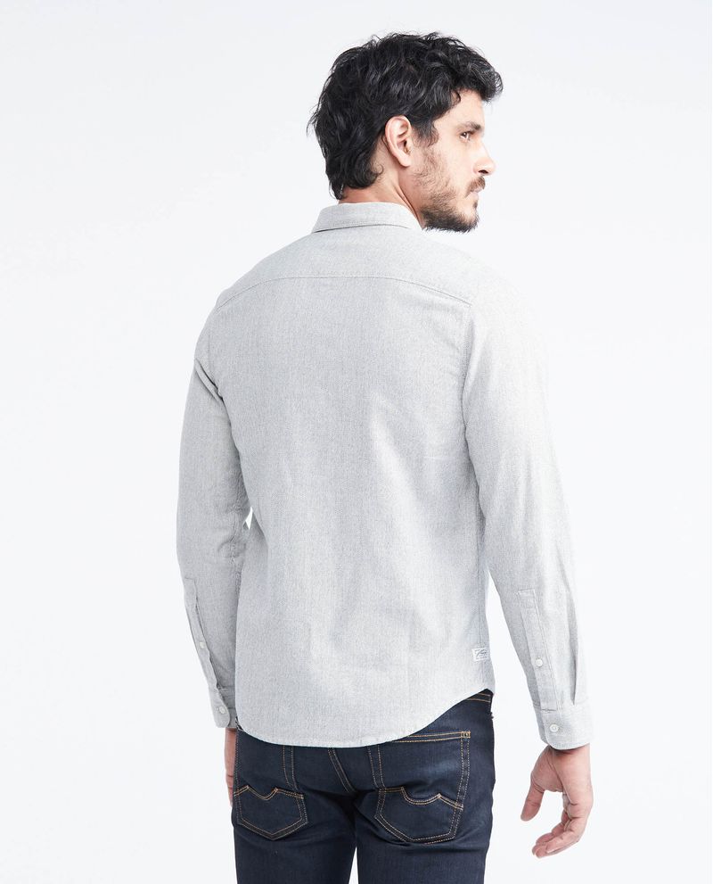 Chevignon Camisa Classic Fit Manga Larga En Algodón Con Efecto Jaspeado Para Hombre